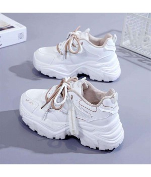 Factory wholesale  autumn and winter new girls thick sole sports single casual shoes women
