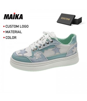 Walking Style Shoes  High Quality Flats Women Sneakers White Skateboarding Shoes Designer Logo Custom Shoes Footwear for Men