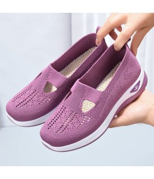  New Sneakers Breathable Sneakers Sport Casual Women Single Shoe Mesh Shoes