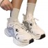  Fashion casual shoes women breathable comfortable thick sole lace-up small casual running women's shoes