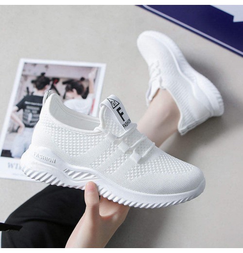 Breathable White Sneakers Fitness Walking Casual mesh upper shoes new comfortable non-slip sports shoes for women Breathable White Sneakers Fitness Walking Casual mesh upper shoes new comfortable non-slip sports shoes for women