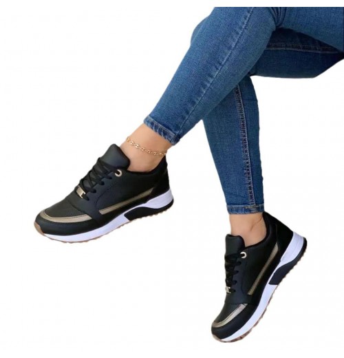 Hot Sale Women Height Increasing Printed Casual Canvas Shoes Flat Chunky Shoes For ladies Hot Sale Women Height Increasing Printed Casual Canvas Shoes Flat Chunky Shoes For ladies