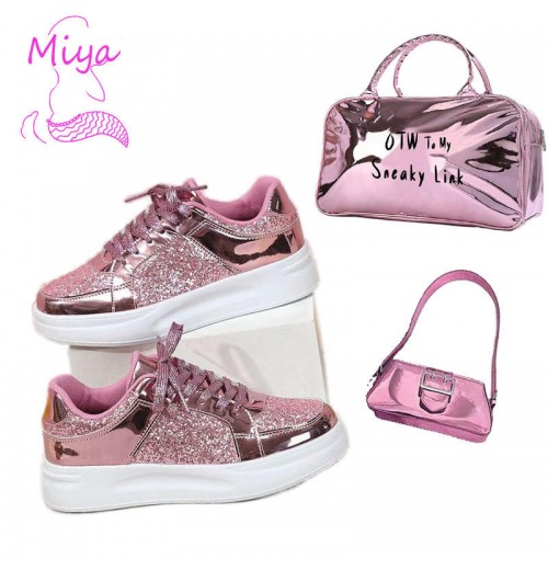 Fall New Sequined Patchwork Glitter Pu Leather Lace Up Flat Sneaker Casual Walking Shoes for Women and Man Unisex Sneakers Fall New Sequined Patchwork Glitter Pu Leather Lace Up Flat Sneaker Casual Walking Shoes for Women and Man Unisex Sneakers